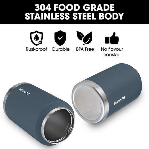 Baumr Ag 3.8L Double Wall Insulated Stainless Steel Water Bottle Drink Jug With Handle Blue Vacuum Flasks & Mugs