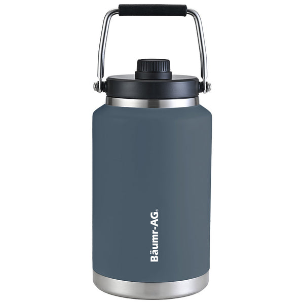 Baumr Ag 3.8L Double Wall Insulated Stainless Steel Water Bottle Drink Jug With Handle Blue Vacuum Flasks & Mugs
