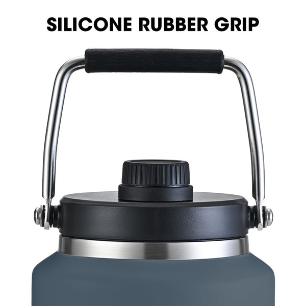 Baumr Ag Baumr Ag 3.8L Double Wall Insulated Stainless Steel Water Bottle Drink Jug With Handle Blue Vacuum Flasks & Mugs