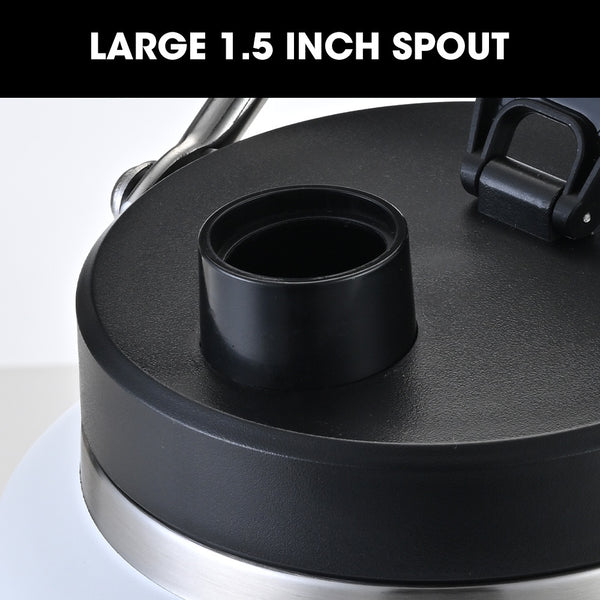 Baumr Ag Baumr Ag 3.8L Double Wall Insulated Stainless Steel Water Bottle Drink Jug With Handle White Vacuum Flasks & Mugs