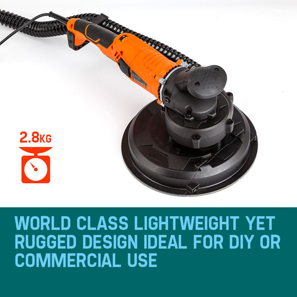 Unimac 1800W Drywall Sander Plaster Automatic Wall Gyprock Vacuum System Air Filtration Systems