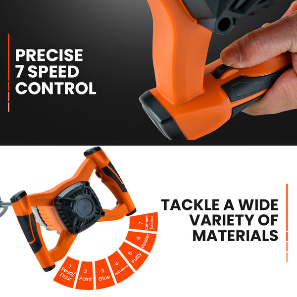 Unimac Mixer Stirrer Drywall Mortar Plaster Cement Render Paint Tile Handheld Kitchen Taps