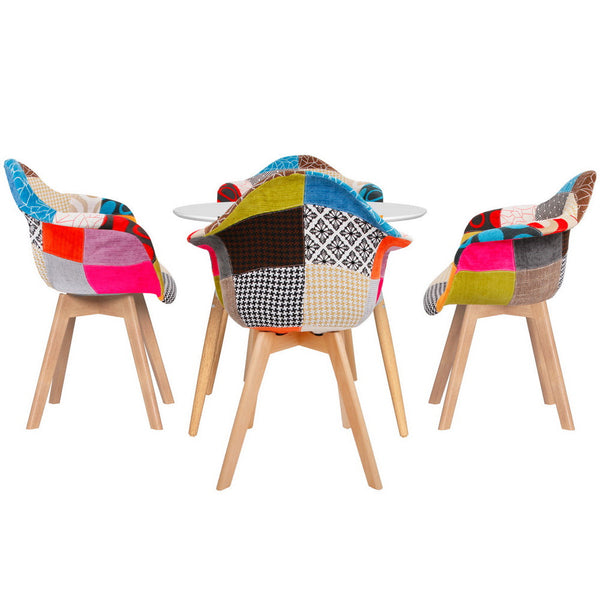 Artiss 1 Dining Table And 4 Chairs Set Dsw White Dining Sets