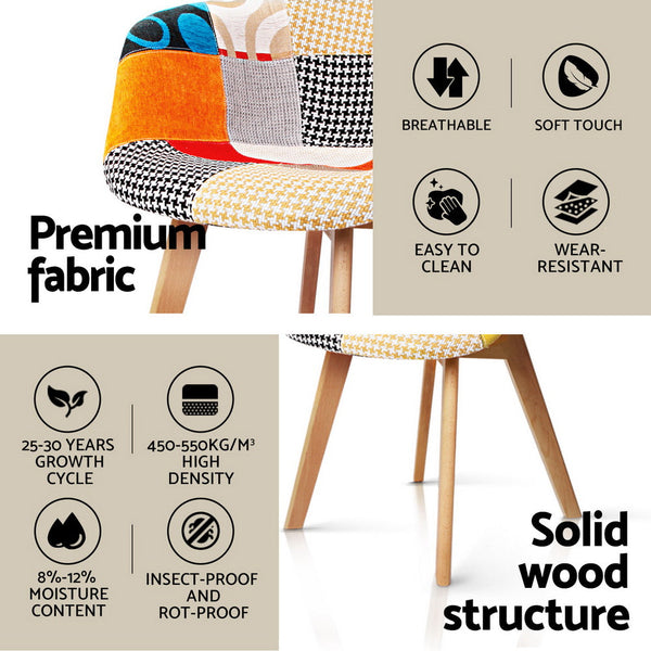 1 Artiss Dining Table And 2 Chairs Set Dsw 90Cm Dining Sets