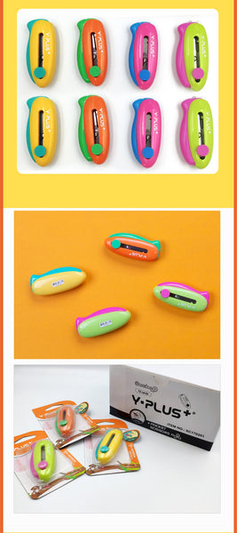 Yplus Cuckoo Spring Action Pocket Scissors Kids Craft Pink Green Scissors & Paper Trimmers