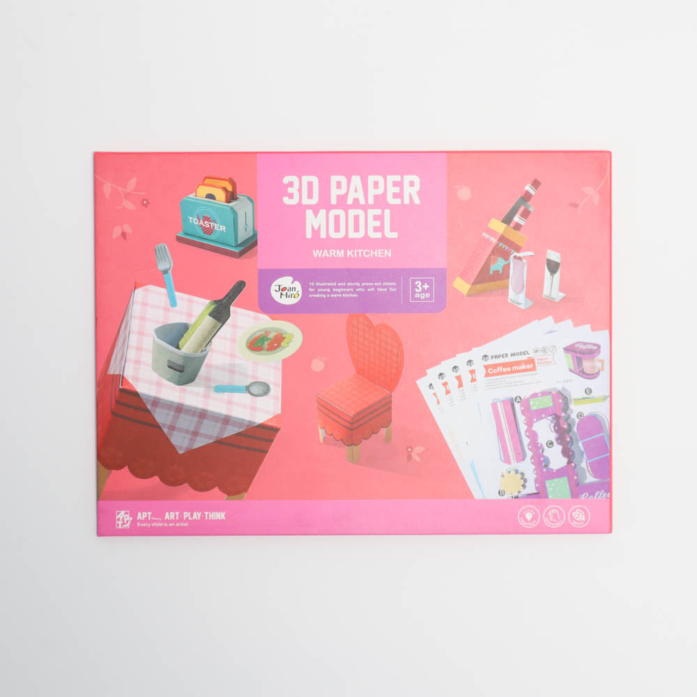 Joan Miro 3D Paper Model Warm Kitchen Educational Toys