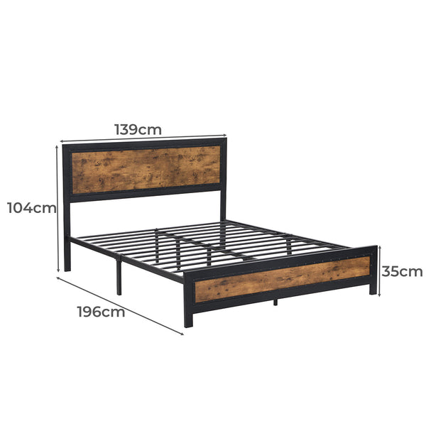 Levede Metal Bed Frame Mattress Base Double Double Bed Frames