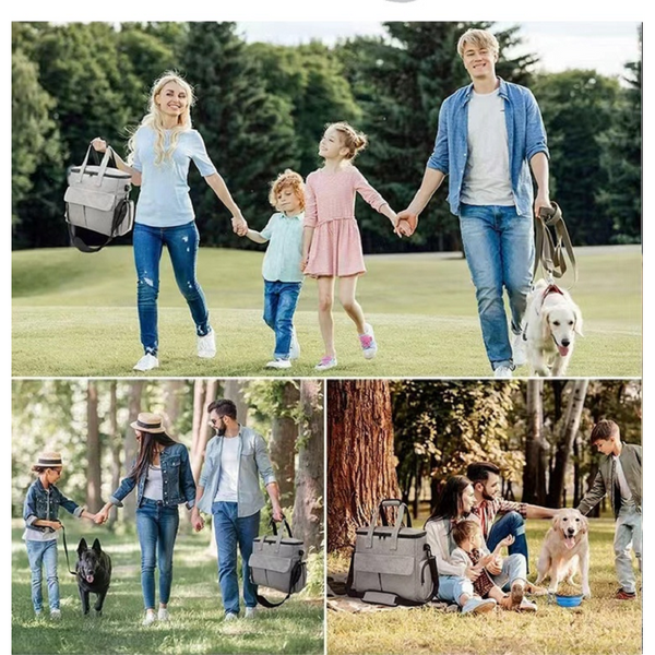 Dog Travel Bag Kit Pet Backpack Large Capacity Outdoor Storage Pet Transport