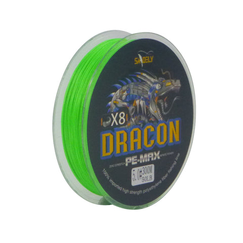 Samdely Dracon X8 Braid Green #5.0 50Lb 300Mtr Fishing Lines & Leaders