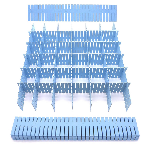 Drawer Dividers Blue 47Cm X 8 Pieces Drawer Organisers