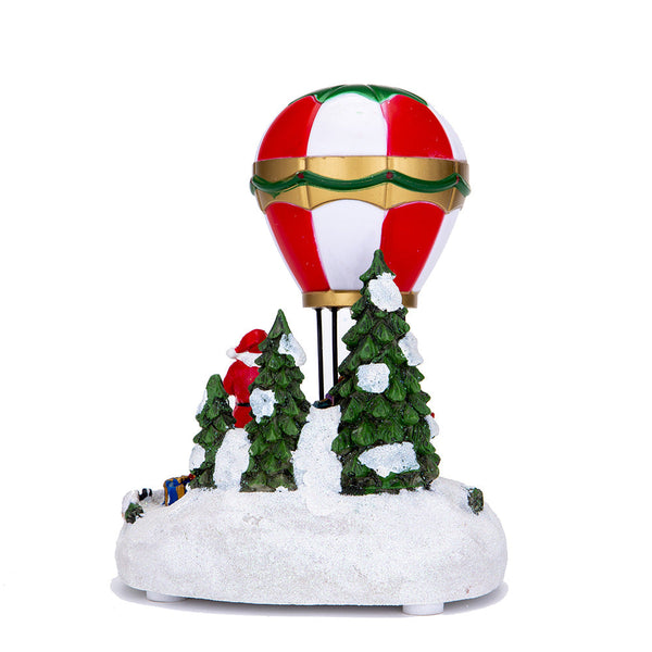 Christmas Led Light Up Music House Decorative Snow With Sound Creative Gift And Holiday Decoration Seasonal Decorations