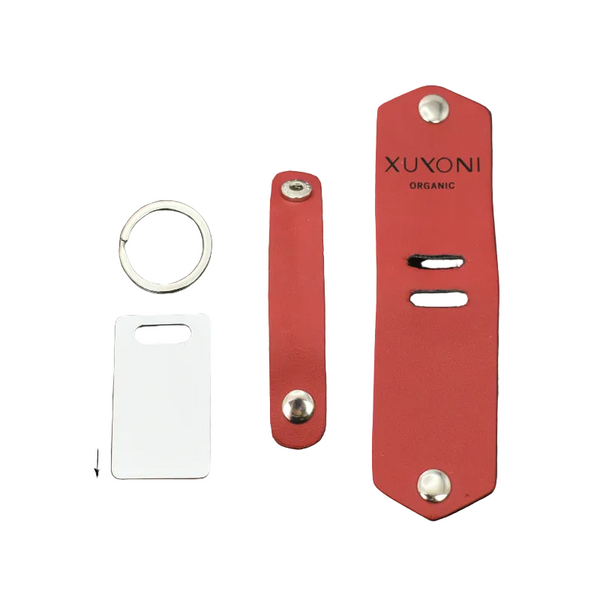 Blank Heat Transfer Leather Detachable Keychain Laser Multifunctional Diy Overprint Photo Keyrings