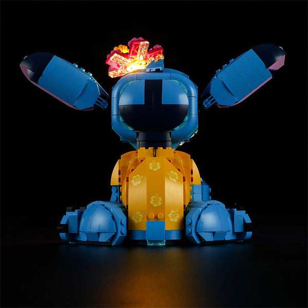 Compatible With Lego 43249 Stitch Led Lighting Disney Luminous Building Blocks Toys Building Toys Sets & Packs