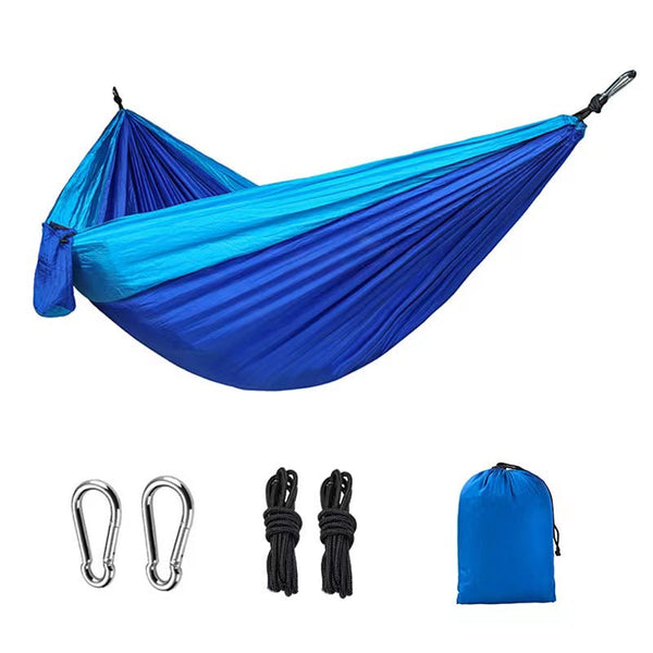 Light Double Nylon Camping Hammock With Straps. Great For Trips Beach Yard & Garden. Hammocks