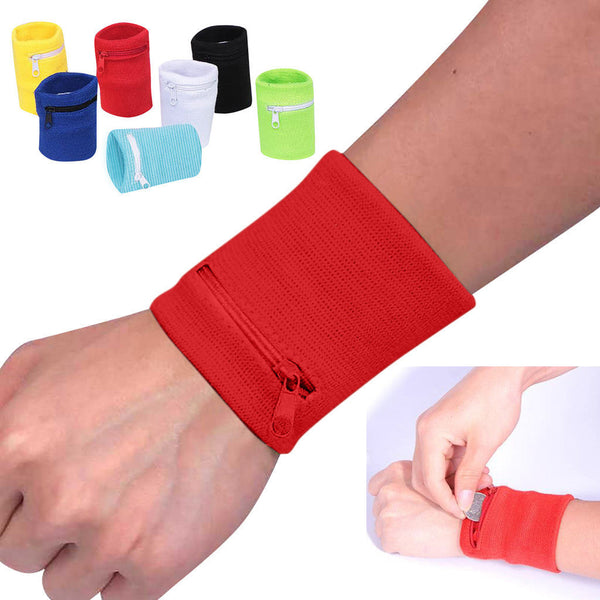 Zipper Wrist Wallet Key Coin Bag Sports Pouch Running Fitness Stylish Wristband Wallets