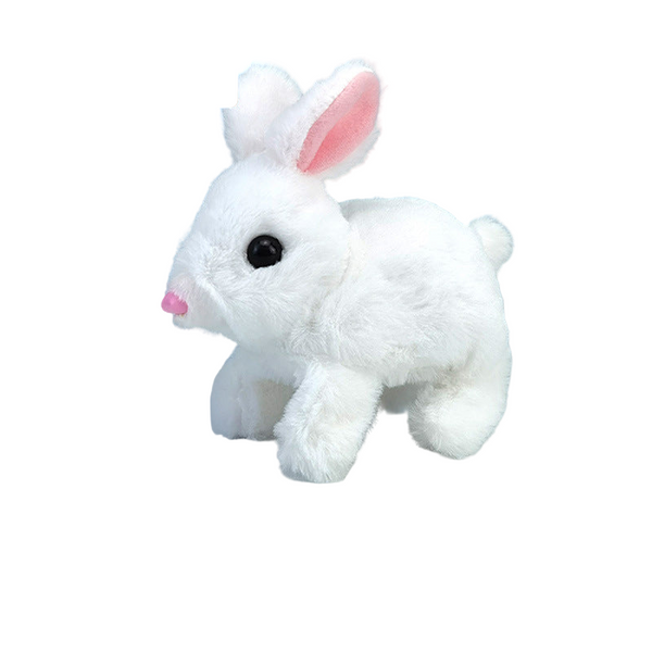 2025 Upgraded Interactive Bunny Toy. Hops Walks Talks Shakes Ears. Plush Gift For Kids (Grey). Plush Toys