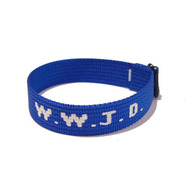 Alphabet Jacquard Printed Wrist Strap Bracelet Unisex Wwjd Adjustable Bracelets