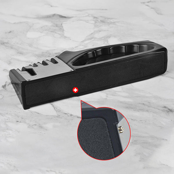 4 Stage Kitchen Knife Sharpener Multifunctional Portable Non Slip Base Gadget Sharpeners