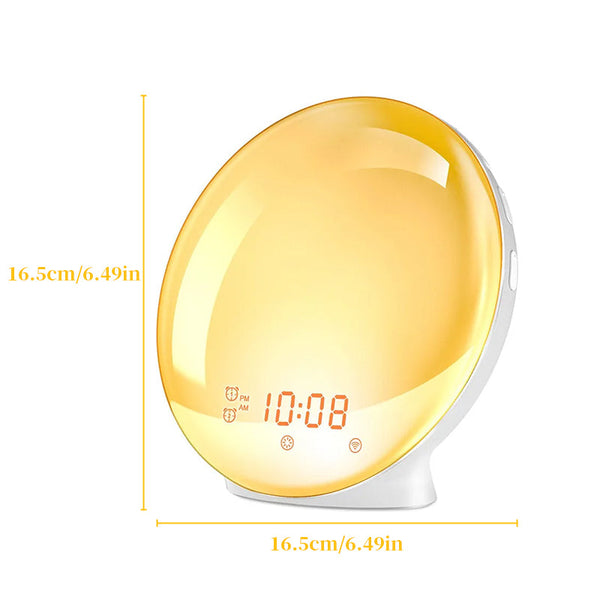 Sunrise Simulation Alarm Clock Wake Up Light With Fm Radio Night Alarm Clocks & Clock Radios