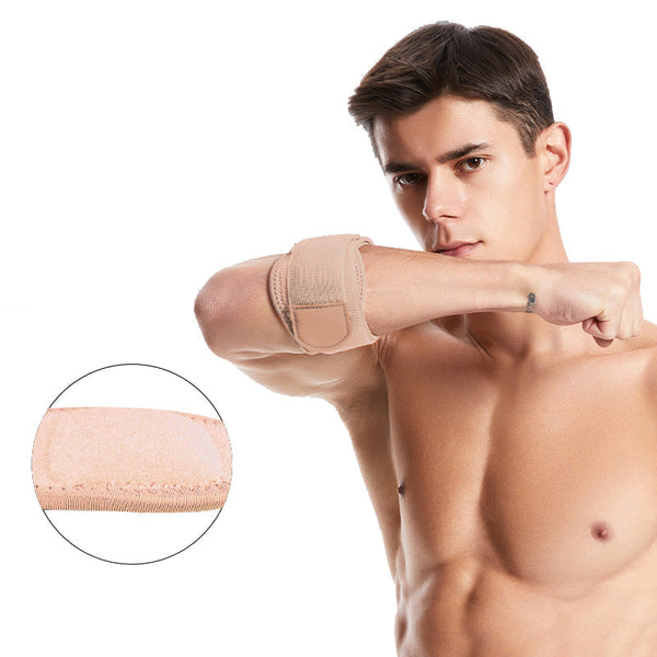 Sports Elbow Protection Tennis Badminton Breathable Pressurized Adjustable Open Strap Protective Pads & Armour