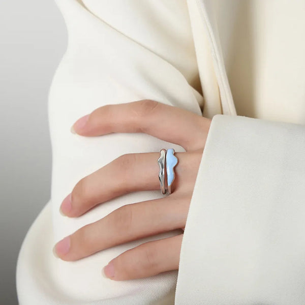 18K Gold Plated Open Ring Rings