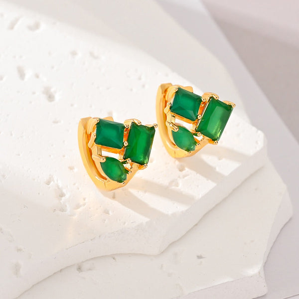 Veile Studios Various Colours Of Zircon For Women Fashion Commuting Jewelry Earrings