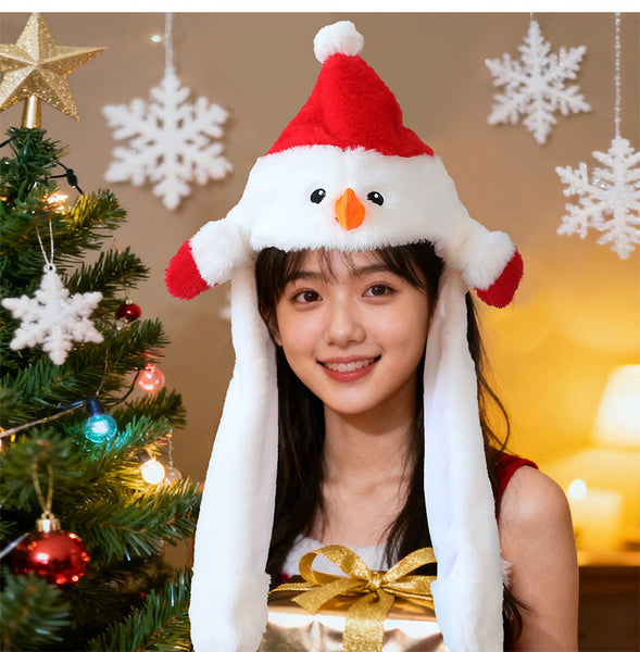 Funny Animated Cartoon Inflatable Christmas Hat Decoration Holiday Gift Seasonal Decorations