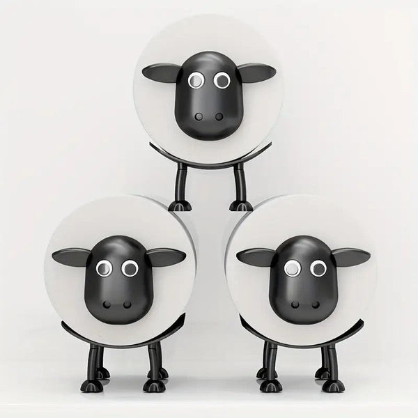 Cute Sheep Shaped Toilet Paper Holder Suitable For Fashionable Home Decoration Tissue Box Storage Bathroom Accessories Rack Toilet Paper Holders & Sto
