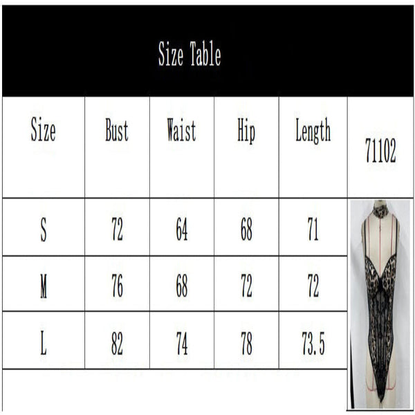 Summer  Lingerie Leopard Print Lace Hot Uniform Passionate Suit Chest Seduction Jumpsuit Jumpsuits Rompers & Playsuits