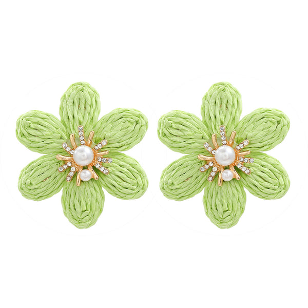 Veile Studios Women Ladies Party Accessories Flower Fashion Jewellery Earrings