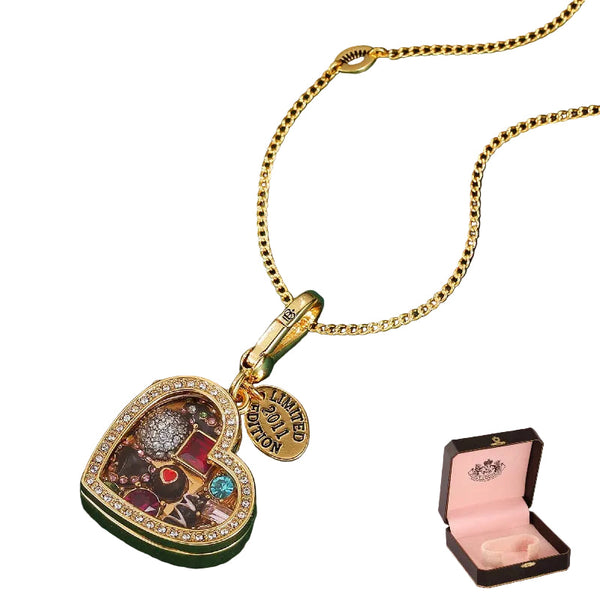 Enamel Glazed Chocolate Gemstone Transparent Heart Shaped Box With An Openable Pendant And Baking Cups & Cases