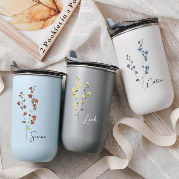 Customized Personalized Bridesmaid Gift With Floral Cover High Value Wine Glass Wine & Champagne Glasses