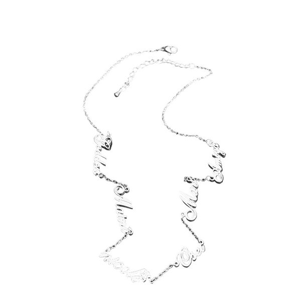 Personalized Name Necklace Stainless Steel English Letter Pendant Women's Jewelry With Multiple Names Necklaces & Pendants