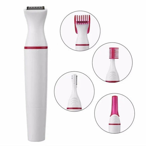 Five In One Multi Functional Women's Electric Eyebrow Trimmer Portable Travel Hair Removal Device Full Body Shaver Clippers & Trimmers