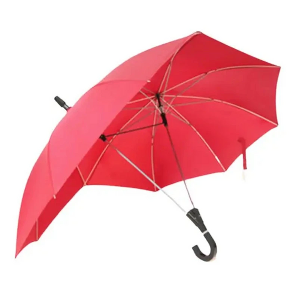 Umbrella Double Top Straight Pole Curved Handle Large Area Coverage Windproof Sun Protection Couple For Outdoor Wedding Umbrellas