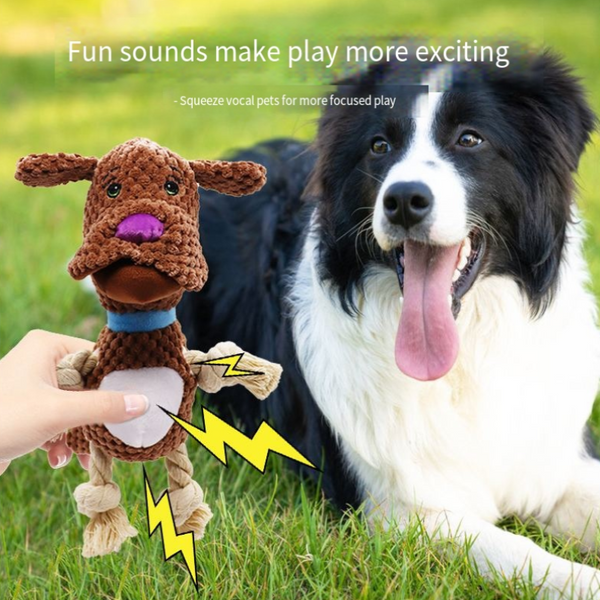 Pet Voice Relieves Bore Golden Retriever Dog Toy Plush Interactive Teeth Cleaning Teeth Grinding Medium Sized Dog Dog Toys