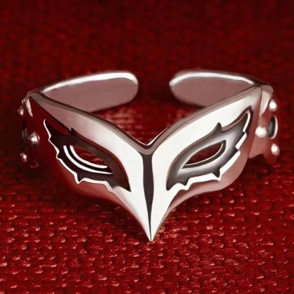 Funny Mask Ring Fashion Versatile High Grade Cold Tone Style For Men And Women Rings