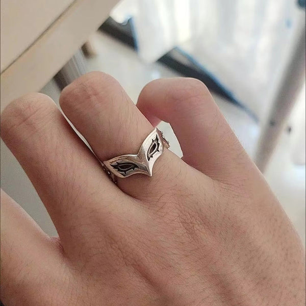 Funny Mask Ring Fashion Versatile High Grade Cold Tone Style For Men And Women Rings