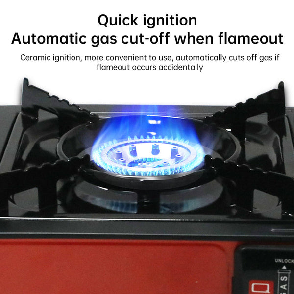 Single Burner Butane Camping Stove Windproof Adjustable Portable Camping Stoves