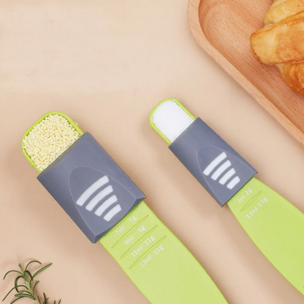 Kitchen Tools: Roasting Measuring Spoon With Scale Grams Household Salt Coffee Adjustable Measuring Cups Jugs & Spoons