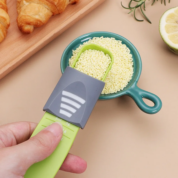 Kitchen Tools: Roasting Measuring Spoon With Scale Grams Household Salt Coffee Adjustable Measuring Cups Jugs & Spoons