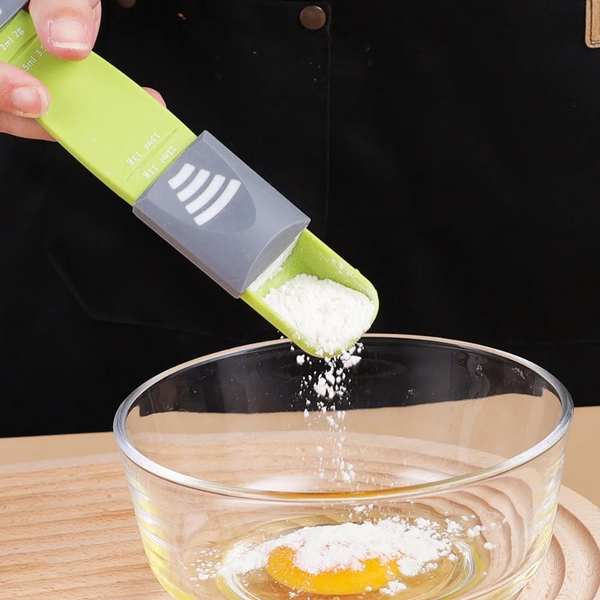 Kitchen Tools: Roasting Measuring Spoon With Scale Grams Household Salt Coffee Adjustable Measuring Cups Jugs & Spoons
