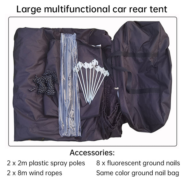 Large Multifunctional Outdoor Zipper For Camping Water Repellent Rainproof Sunscreen Multiple People Tents