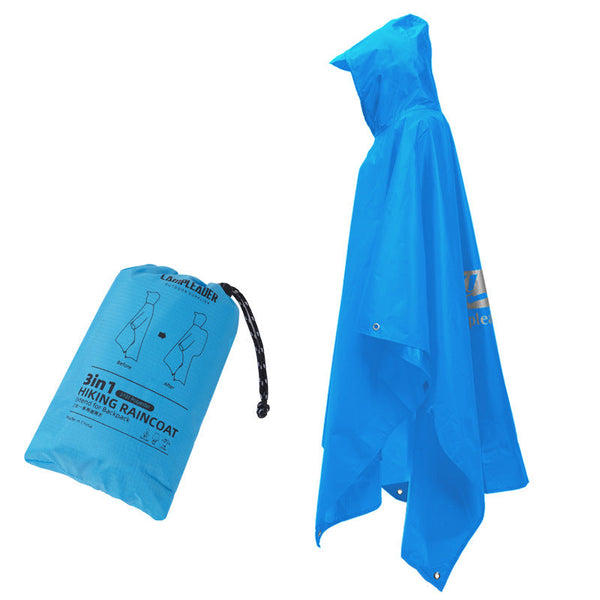 3 In 1 Waterproof Rain Poncho For Outdoor Use: Motorcycle Camping Hiking & Travel Raincoats