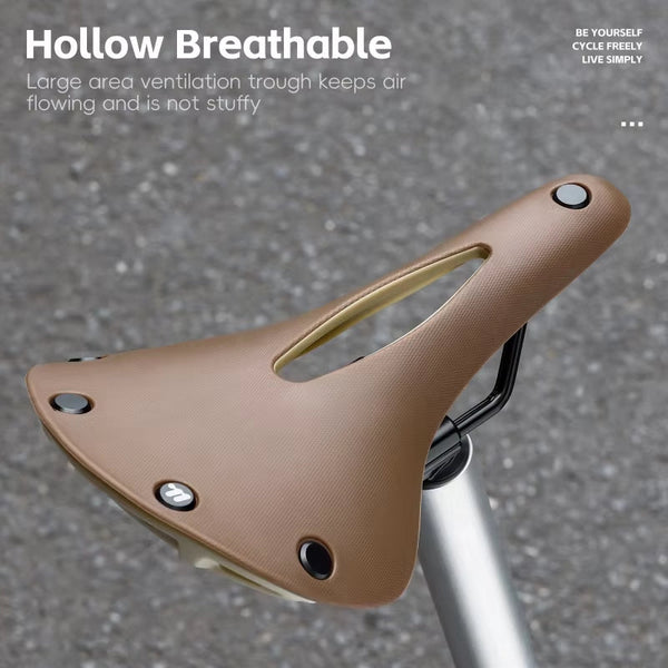 Retro Bicycle Saddle: Wear Resistant Anti Slip Multicolor Hollow Cushion For Road Bikes Bmx Mtb Touring Saddles & Seats