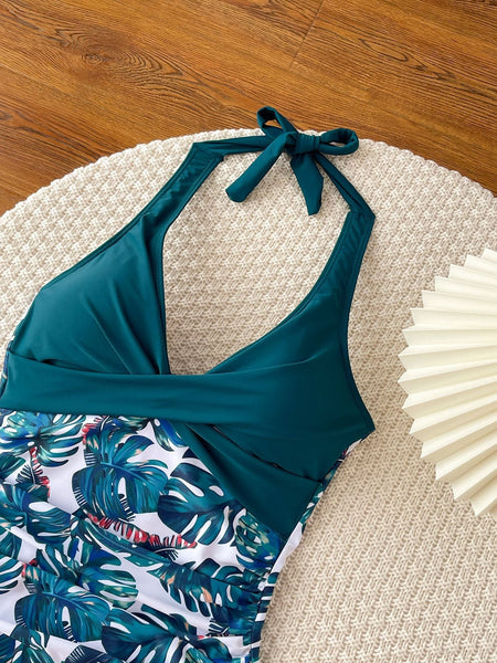 High Waisted One Piece  Bikini Swimsuit For Women Swimwear