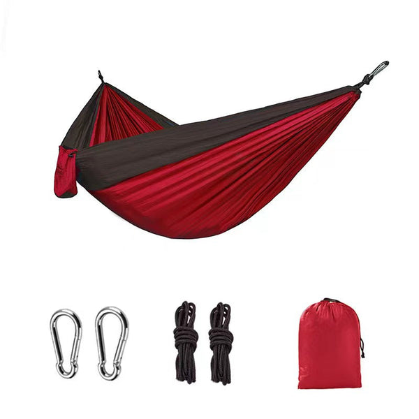 Light Double Nylon Camping Hammock With Straps. Great For Trips Beach Yard & Garden. Hammocks