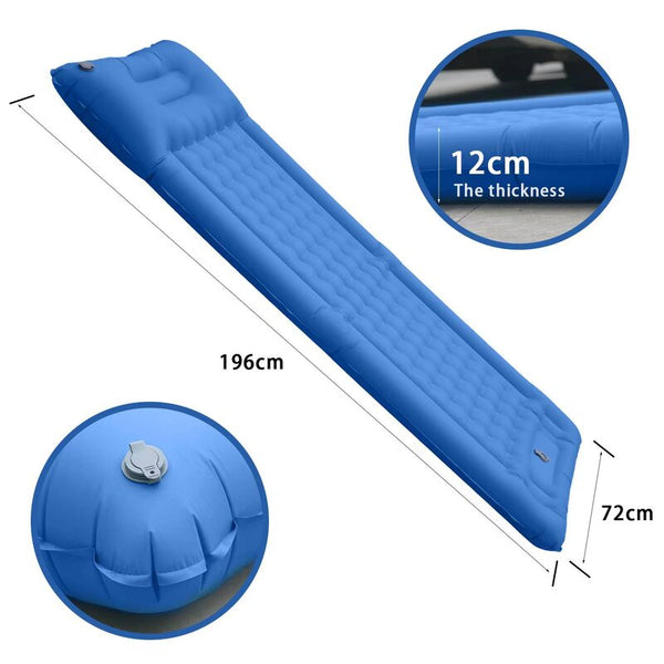 Outdoor Thicken Self Inflating Camping Mattress: Ultralight With Built In Pump Ideal For Travel Hiking Fishing. Sleeping Mats