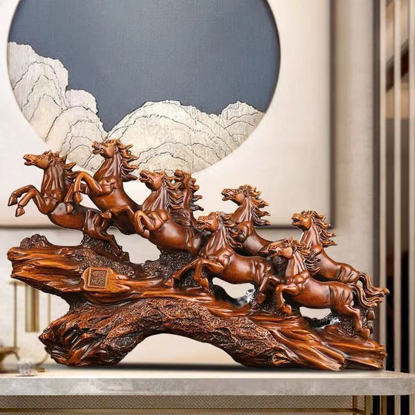 Craftsmanship Resin Feng Shui Ornament Office Boss Desk Figurines