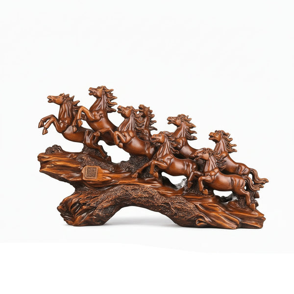 Craftsmanship Resin Feng Shui Ornament Office Boss Desk Figurines